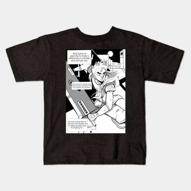 Kenji Kids T-Shirt by SketchPad by Cam